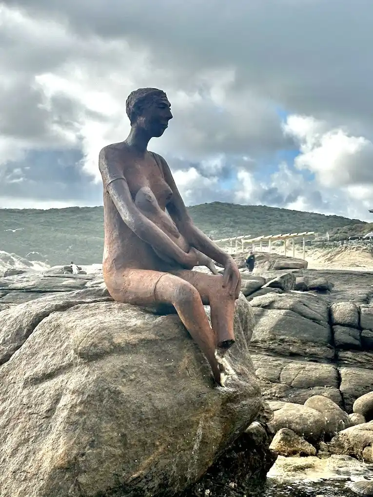 Sea Goddess statue at Prevally Rock Pool in Margaret River